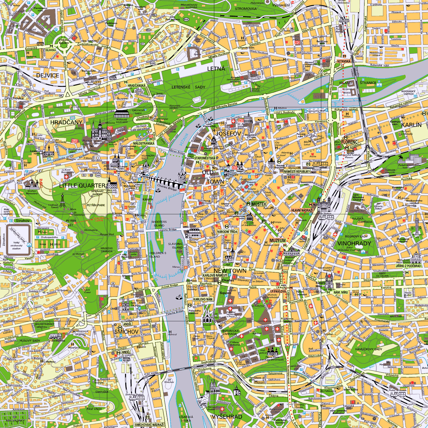 Prague map